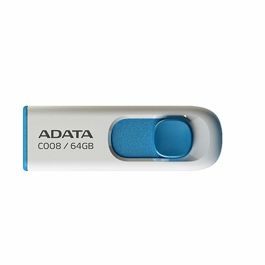 Memoria USB Adata AC008-64G-RWE 64 GB Blanco Azul/Blanco 64 GB Precio: 8.94999974. SKU: S0233624