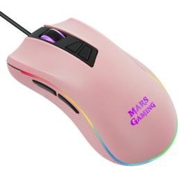 Ratón Gaming Aerocool MM218 100 ips 10000 dpi RGB Rosa