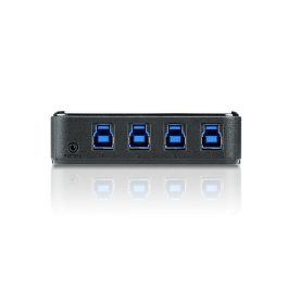 ATEN Switch de periféricos USB 3.2 Gen1 de 4 x 4 puertos