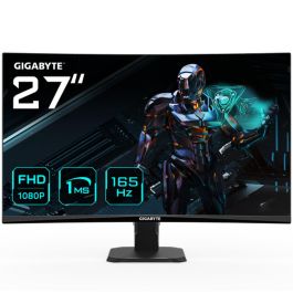 GIGABYTE Monitor de juego GS27F 27" FHD - 1920 x 1080 (FHD), 165Hz, 1ms, 300 cd/m², FreeSync Premium, compatible con HDR, HDMI 2.0, DisplayPort 1.4