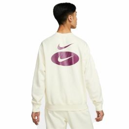 Sudadera sin Capucha Hombre Nike Swoosh League Blanco
