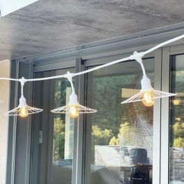 Lumisky LUM3666162002725 Guirnalda Luminosa Exterior CHIC WHITE LIGHT 6m 10 Bombillas Filamento LED Blanco Cálido E27