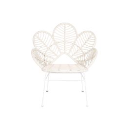 DKD Home Decor Silla Terraza Y Jardin Blanco 67 x 86 x 76 cm (2 Unidades)