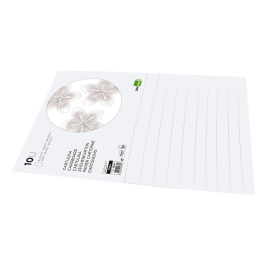 Liderpapel Bloc trabajos manuales cartulina 240x315mm 10 hojas color blanco