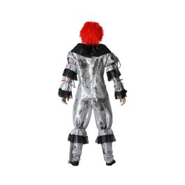 Disfraz Payaso Macabro Gris con Detalles Rojos Hombre Adulto Talla XL - Diseño Oscuro Tenebroso para Halloween y Fiestas de Terror Disfraz Payaso Macabro Gris con Detalles Rojos Hombre Adulto Talla XL - Diseño Oscuro Tenebroso para Halloween y Fiestas de Terror