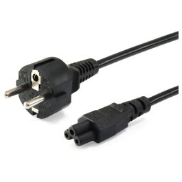 EQUIP Cable de Corriente Schuko a C5 3m 112151 Negro PVC H05VV-F3G 250V 2.5A
