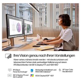 HP Monitor Series 7 Pro 727PU de 27 Pulgadas Quad HD IPS Black Antirreflectante, 2560 x 1440, 5 ms, Negro