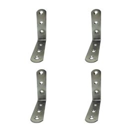Edm Ángulo Refuerzo An24, Acero Inoxidable, 100x100x19 mm, Incluye Tornillería, 4 Unidades
