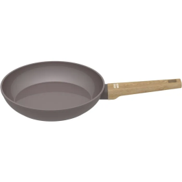 Arthur Martin Juego de 3 sartenes AM1052 aptas inducción, revestimiento cerámico Ø 20-24-28 cm, color topo