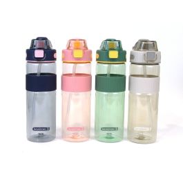 Botella con Tapa y Pajita Bewinner Multicolor Transparente 900 ml Precio: 4.49999968. SKU: B185TFP2LV