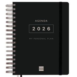 Finocam 4º-155x217 mm Agenda Espiral Tempus 1 Día por Página Tapa Extradura PP Negro 2026 Precio: 16.68999948. SKU: B1GZFFDA2L