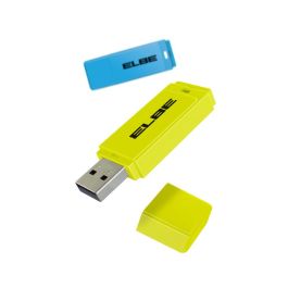 Pack De 2Ud. Pendrive 64Gb Usb2.0 Azul-Amarillo ELBE USB-264