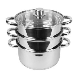 Vaporera con Cacerola Feel Maestro MR-2900-18 Acero Vidrio Acero Inoxidable 2 L