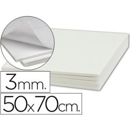 Carton Pluma Liderpapel Blanco Adhesivo 1 Cara 50x70 cm Espesor 3 mm 10 unidades