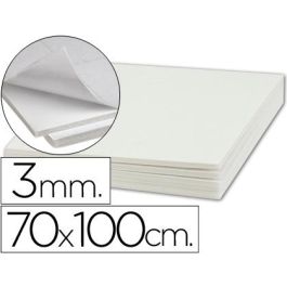 Carton Pluma Liderpapel Blanco Adhesivo 1 Cara 70x100 cm Espesor 3 mm 10 unidades