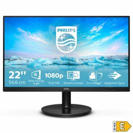 Monitor Philips V-Line 221V8A 21.5"/ Full HD/ Multimedia/ Negro