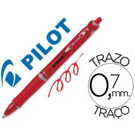 Boligrafo Pilot Acroball Rojo Tinta Aceite Punta De Bola De 1,0 mm Retractil 10 unidades