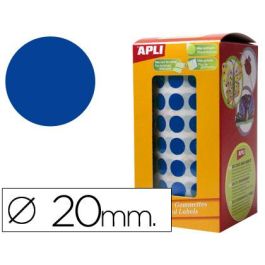 Apli Gomets Redondos 20 mm Rollo Azul Precio: 4.2350000242. SKU: B1H3SZQFB6