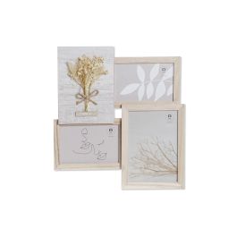 Marco Multifoto Shabby DKD Home Decor Natural 2.4 x 34 x 31 cm