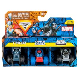 Pack 3 Monster Jam Mini Marvel 6070229 Spin Master