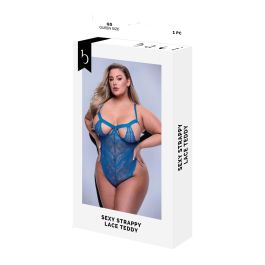 Conjunto de Lencería Baci Lingerie Lace Teddy Azul (Queen)