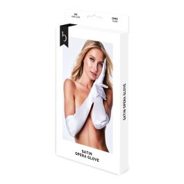 Guantes Baci Lingerie Satin Opera Blanco