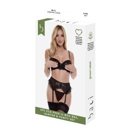 Conjunto de Lencería Baci Lingerie Peek-A-Boo Bra Negro (S/M) Precio: 49.58999991. SKU: B1FJ8KCJ97