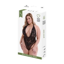 Conjunto de Lencería Baci Lingerie Eco Lace Teddy Negro (Queen)