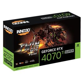 Tarjeta Gráfica INNO3D GEFORCE RTX 4070 Ti SUPER TWIN X2 GeForce RTX 4070 Ti 16 GB GDDR6X Tarjeta Gráfica INNO3D GEFORCE RTX 4070 Ti SUPER TWIN X2 GeForce RTX 4070 Ti 16 GB GDDR6X