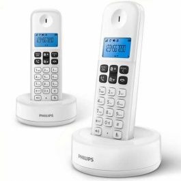 Teléfono Inalámbrico Philips D1612W/34/ Pack DUO/ Blanco