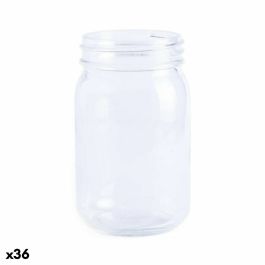 Tarro de Cristal Transparente Top Can Cap 145733 (450 ml) (36 Unidades)