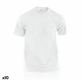 Camiseta de Manga Corta Unisex 144199 Blanco (10 Unidades)
