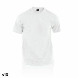 Camiseta de Manga Corta Unisex 144482 Blanco (10 Unidades)