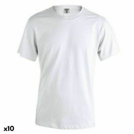 Camiseta de Manga Corta Unisex 145856 Blanco (10 Unidades)