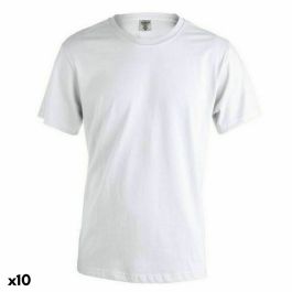 Camiseta de Manga Corta Unisex 145858 Blanco (10 Unidades)