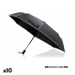Paraguas Plegable Antonio Miró 147154 Negro Metal (10 Unidades)