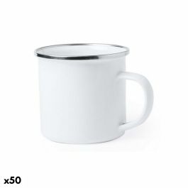 Taza Mug 146111 Vintage Metal Blanco (380 ml) (50 Unidades)