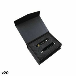 Set de Bolígrafo y Memoria USB 147359 32GB Negro (20 Unidades)