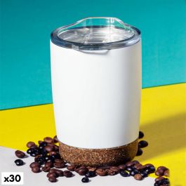 Vaso con Tapa Top Can Cap 146298 Corcho Blanco (380 ml) (30 unidades)
