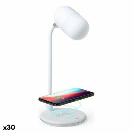 Lámpara LED con Altavoz Bluetooth y Cargador Inalámbrico 146268 Blanco 3 W (30 unidades) Precio: 778.95000051. SKU: S1452926