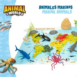 Set de Figuras de Animales Colorbaby 19 piezas Océano Plástico 14 x 6 x 7 cm (6 Unidades)