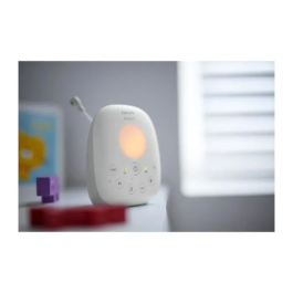 Philips Avent Monitor de Bebé SCD713/26 PHI8710103849049 Audio DECT Blanco Pantalla LCD Sensor Temperatura Luz Nocturna