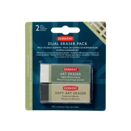 Derwent Goma de Borrar Dual Plástico Sintético Pack 2 Unidades para Lápiz No Abrasiva Precio: 4.1624. SKU: B15C3264SM