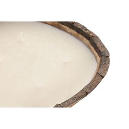 DKD Home Decor Vela Tropical de Cera de Soja con Aroma a Mango Marrón 21 x 7 x 32 cm 8 Mechas 1000 gr