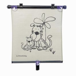 Dreambaby DRE9312742402389 Estor Enrollable para Ventana de Coche, Doble Cara Cebra y Tigre, Ajustable, 2 Unidades