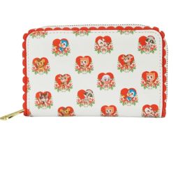 Loungefly Cartera Star Wars The Mandalorian Grogu Valentines, Corazones Rosas y Blancos, Día de San Valentín