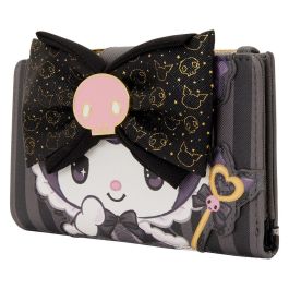 Loungefly Cartera 20th Anniversary Kuromi Hello Kitty, Billetera 15.24x2.54x9.53cm