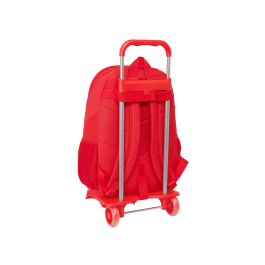 Mochila Escolar con Ruedas Atlético Madrid Rojo 32 x 44 x 16 cm