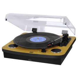 Trevi TT 1022 BT Tocadiscos de Tracción Directa Negro, Madera con Bluetooth y 2 Altavoces Integrados 6W Precio: 68.4999997. SKU: B1JRRTM4EZ