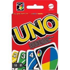 UNO W2087 Juego de Cartas Clásico Mattel Games Familiar para 2-10 Jugadores, Edad Recomendada +7 Años, Multilingüe